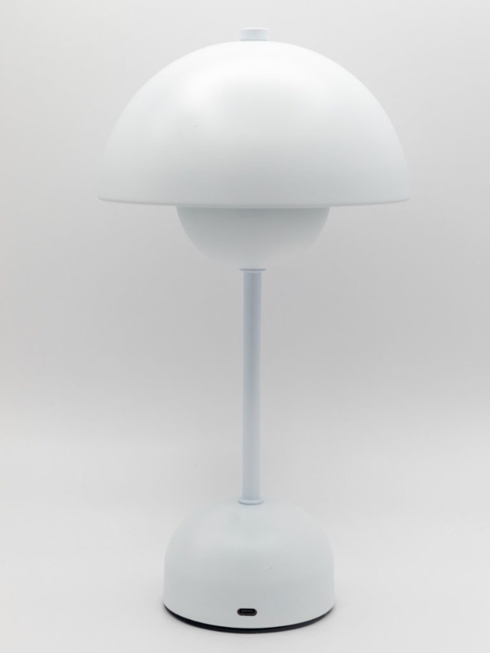 Rechargeable Portable White Dome Touch Lamp w/ Multiple Light Settings & Dimmer - Picture 3 of 3